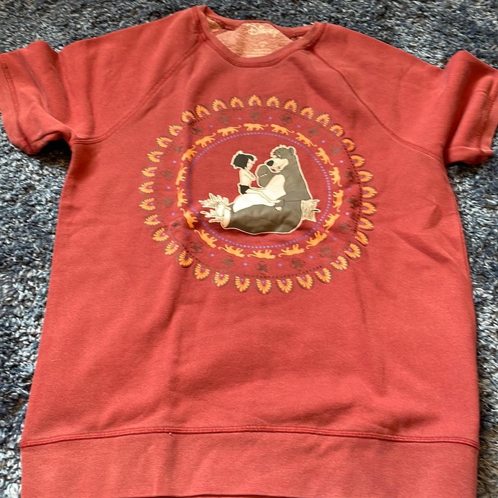 Short sleeve pull over. The jungle book themed